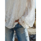 👚 50% RABATT NU!🌸 Dam Bohemisk Off-Axel Spetstopp – Genomskinlig & Flödande – Romantisk Sommarblus ✨