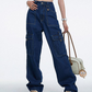 🔥 50% RABATT på utvalda produkter🎉 Högmidjade vida jeans med cargo-fickor