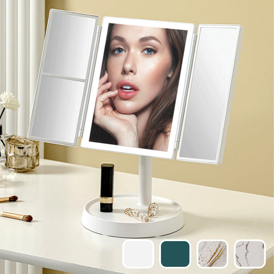 💝✨[Bästa Presenten till Henne]💄💋 LED Multifunktionell Vikbar Spegel för Smink🪞🔥49% rabatt +Köp 1 st och få fri frakt📦