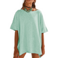 👚 50% RABATT NU!🌸 Dam Lös Båthalsringning Topp – Mjuk & Andningsbar – Elegans i Vardagen ✨