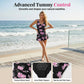 🌸 Dam blommig swimdress – inbyggt stöd, magkontroll & snabbtorkande stretch 💕