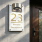 Solcellsdriven LED-husnummerskylt – självlysande, väderbeständig & modern design ☀️🏠