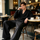 👖 50% RABATT NU!👔 Herr Klassisk Vida Ben Kostymbyxor – Skrynkelfria & Andningsbara – Formell Essential 🥂