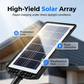 Solcellsdriven gatlykta med rörelsesensor – IP67 vattentät, 240° bred belysning & långlivat LFP-batteri ☀️🔍