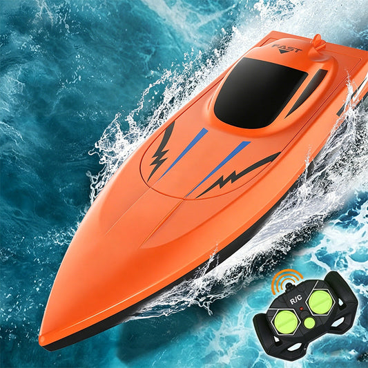 Höghastighets RC-båt med dubbla motorer – 2.4G, vattentät & stöttåligt skrov 🚤💨