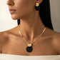 🔥 50% RABATT 💎 Set med halsband och örhängen i modern chic-stil ✨ Elegant, tidlöst & perfekt för både vardag och fest 🌿