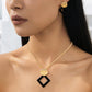 🔥 50% RABATT 💎 Set med halsband och örhängen i modern chic-stil ✨ Elegant, tidlöst & perfekt för både vardag och fest 🌿