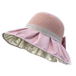Solhatt med stickad krona & rosett – UPF 50+, formbart brätte & hästsvansvänlig 👒🎀
