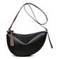 Minimalistisk äkta läder halvmåneväska – ergonomisk form, justerbar rem & premium textur 👜🌙