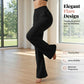 🧘‍♀️60 % RABATT! ✨ Damernas stretchiga bootcut-yogabyxor – smickrande, ultraflexibla, med fickor