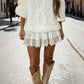 Chic plisserad minikjol med spetskant – hög midja, lekfulla veck & romantisk elegans 👗🕊️
