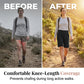 🩳 BEGRÄNSAD TID: 50 % RABATT! ✨ Stretchiga promenadshorts för dam – 4-vägsstretch, hög midja, knälånga 🚶‍♀️