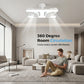 💡 Takfläkt med dubbelhuvud & LED-ljus – Modern design med fjärrkontroll | SPARA 53% idag! 🌬️