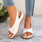🔥50% RABATT⏰Damernas Vintage Peep - ☁️Toe Komfortsandaler 👠✨Mjuk sula retro sommar skor för fest & vardag🌸