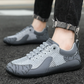 Herr andningsbara sneakers – mesh-överdel, elastiska snören & stötdämpande sula 👟🌬️