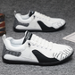 Herr andningsbara sneakers – mesh-överdel, elastiska snören & stötdämpande sula 👟🌬️
