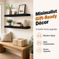 Minimalistiska svävande vägghyllor i trä – robusta, utrymmessparande & flexibla 🪵✨