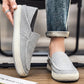 👞🌿 50% RABATT! Herr canvas slip-on skor – andningsbara, flexibel sula & avslappnad vardagsstil