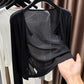 👚 50% RABATT NU! ☁️ Women's Cropped Cardigan – Lätt & Mjuk – Perfekt för Lager-på-lager – Tidlös Elegans ✨