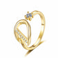 💍 50% RABATT! ✨ Justerbar Glittrande Initialring för Kvinnor – Välj Din Egen A–Z – Perfekt Som Present & Personlig Accessoar 🌸