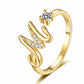 💍 50% RABATT! ✨ Justerbar Glittrande Initialring för Kvinnor – Välj Din Egen A–Z – Perfekt Som Present & Personlig Accessoar 🌸