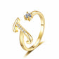 💍 50% RABATT! ✨ Justerbar Glittrande Initialring för Kvinnor – Välj Din Egen A–Z – Perfekt Som Present & Personlig Accessoar 🌸