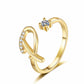 💍 50% RABATT! ✨ Justerbar Glittrande Initialring för Kvinnor – Välj Din Egen A–Z – Perfekt Som Present & Personlig Accessoar 🌸