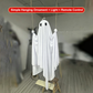 Halloween hängande gungande spöke med LED-ljus – väderbeständig & läskig – perfekt för trädgårdsdekoration 🎃👻