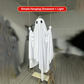 Halloween hängande gungande spöke med LED-ljus – väderbeständig & läskig – perfekt för trädgårdsdekoration 🎃👻