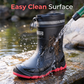 🌧️ 50% RABATT NU! 👢 Unisex Mid-Calf Waterproof Rain Boots – Hållbara & Halksäkra – Perfekt för Regniga Dagar & Utomhusäventyr – Lätta att Rengöra 💧