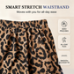 🌸 50% RABATT NU! 🌸 Damkjol med Leopardmönster och Hög Slits – Maxikjol