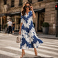 👗 50% RABATT NU! Women's Casual V‑Ring Printed Dress – mjukt tyg, lös passform & livfulla mönster – perfekt för vardag, semester och sommarens alla tillfällen 🌸✨