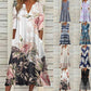 👗 50% RABATT NU! Women's Casual V‑Ring Printed Dress – mjukt tyg, lös passform & livfulla mönster – perfekt för vardag, semester och sommarens alla tillfällen 🌸✨