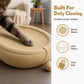 🐱 60 % RABATT NU! 🛏️ Slitstark sisalkattskrapa – krafsa, sova & leka – rymlig oval form + kattleksak – rädda din soffa! 🧶