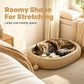 🐱 60 % RABATT NU! 🛏️ Slitstark sisalkattskrapa – krafsa, sova & leka – rymlig oval form + kattleksak – rädda din soffa! 🧶
