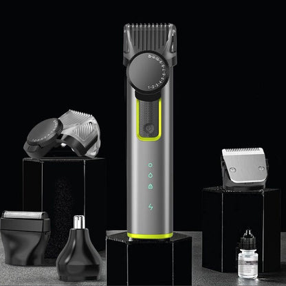 🪒 50 % RABATT NU! 💈 4-in-1 electric hair clipper set – utbytbara huvuden, justerbar längd & IPX5 vattenskydd – perfekt för hela groomingrutinen ✨