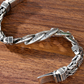 📿 60 % RABATT NU! ✨ Retro mantra-armband för män – sexstavig design, silverfinish & dubbel kedja – snyggt och meningsfullt 🖤