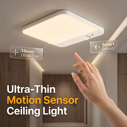 📢📢60 % RABATT !! ⏰ Uppladdningsbar taklampa med rörelsesensor – Sladdlös LED-taklampa med fjärrkontroll