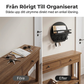 Väggmonterad nyckelhållare med hylla och krokar