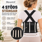 📢📢 50% RABATT!! ⏰ Andningsbar hållningskorrigerare – Lindra ryggsmärtor & magekontroll