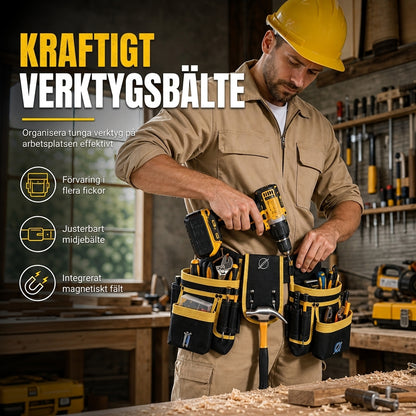 ⏳Tidsbegränsat erbjudande⏰Justerbart verktygsficka för midjan – Flerfackig & handsfree-bäring ✨