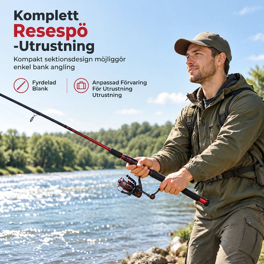 🎣TIDSBEGRÄNSAT ERBJUDANDE - 50% RABATT! 🌊4-delad havet fiskespö i glasfiber för långdistans casting