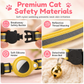 🐾 50% RABATT! ✨ Reflexhalsband för Katt med Vattentät Hållare för Smart GPS-Tracker & Säkerhetsspänne 📍