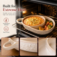 🍲 50 % RABATT NU! 🥣 Retro uppdelad ugnsform i keramik med handtag – håller maten skild & säkert från ugn till bord, mikrovågssäker ✨