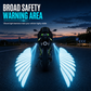 LED-projektionslampor med änglavingar för motorcykel