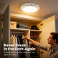 🔥💡 UPP TILL 50 % RABATT IDAG! Trådlös Taklampa med Rörelsesensor – 3 Ljuslägen, Magnetisk & Uppladdningsbar ✨
