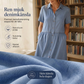 👗👖 Elegant avslappnad denimskjortklänning med fickor